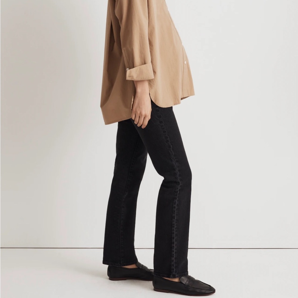 The Maternity Over-The-Belly '90s Straight Jean in Belmere Wash, Size 25